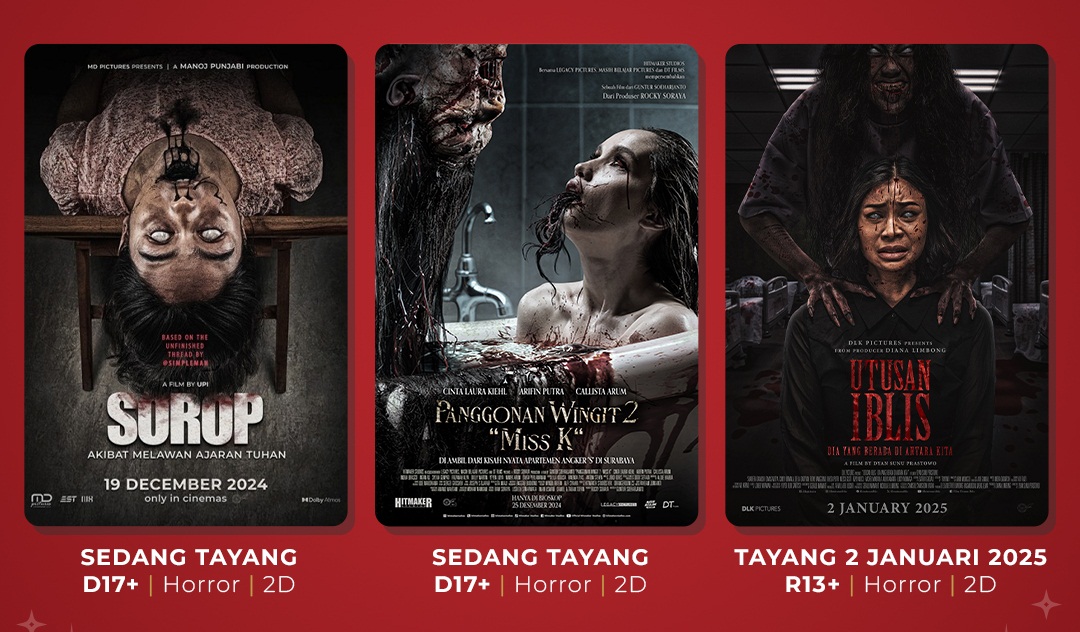 3 Film Horor Ini Turut Sambut Malam Tahun Baru 2025, Tayang di Bioskop