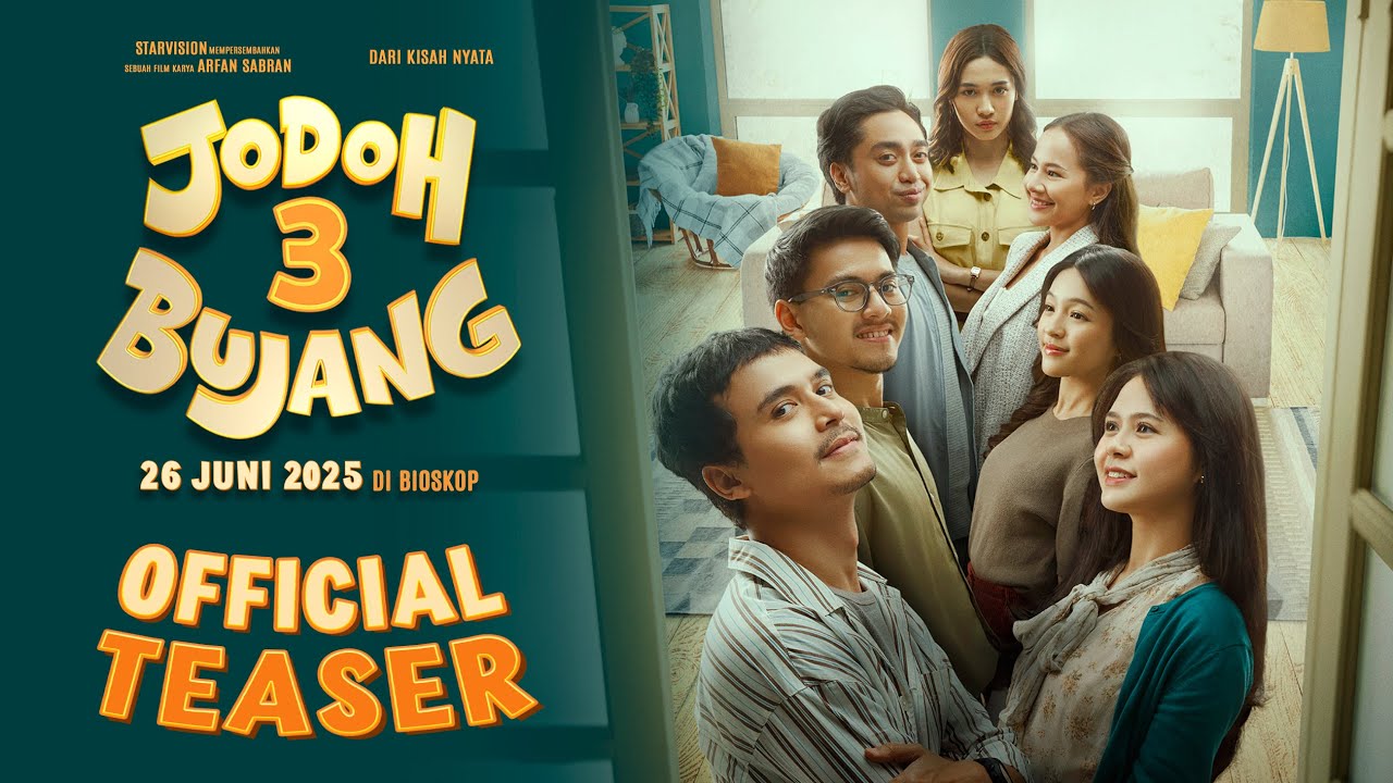 “Jodoh 3 Bujang” Tayang 26 Juni, Angkat Esensi Cinta, Tradisi, dan Komunikasi dalam Pernikahan