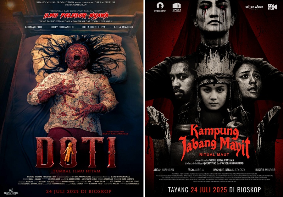 NGERI Duel Film Horor Indonesia, edisi ‘Doti Tumbal Ilmu Hitam vs Kampung Jabang Mayit’ Mana yang Paling Menyeramkan?