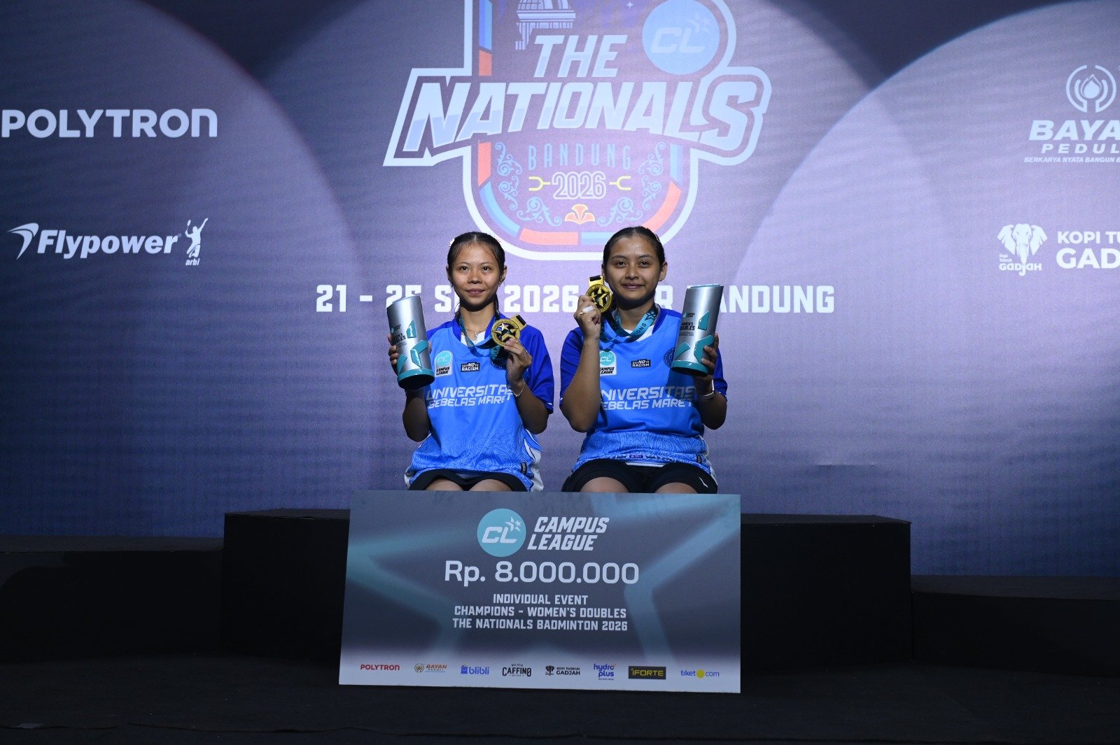 Campus League 2026 – Badminton The Nationals UNS Solo Berjaya Di Bandung, Raih Dua Gelar